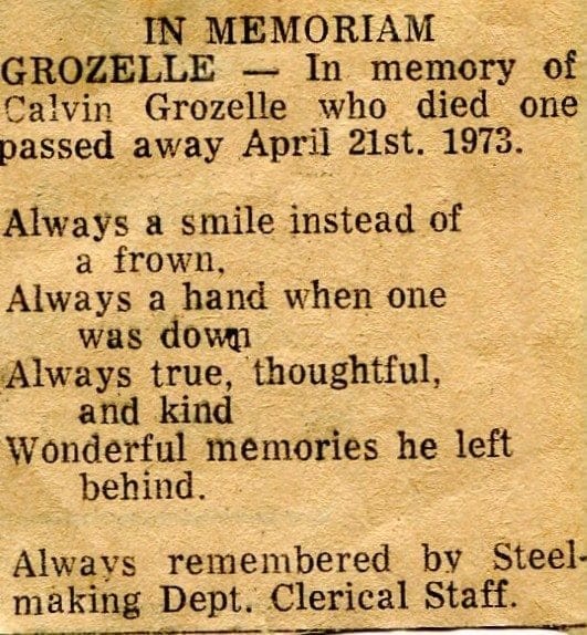 An memoriam for Calvin.